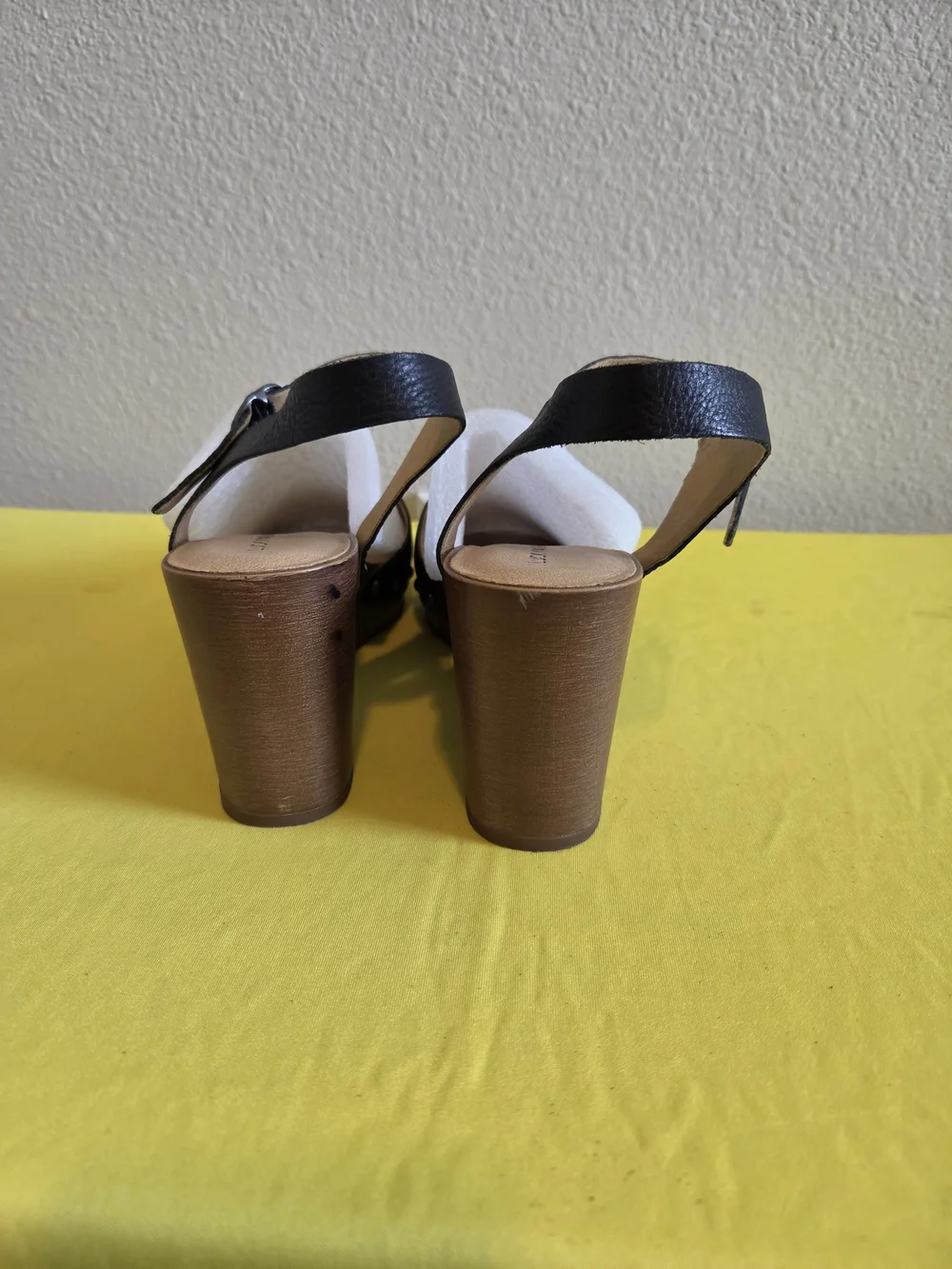 Women’s Two-Tone Black and White Platform Sandals